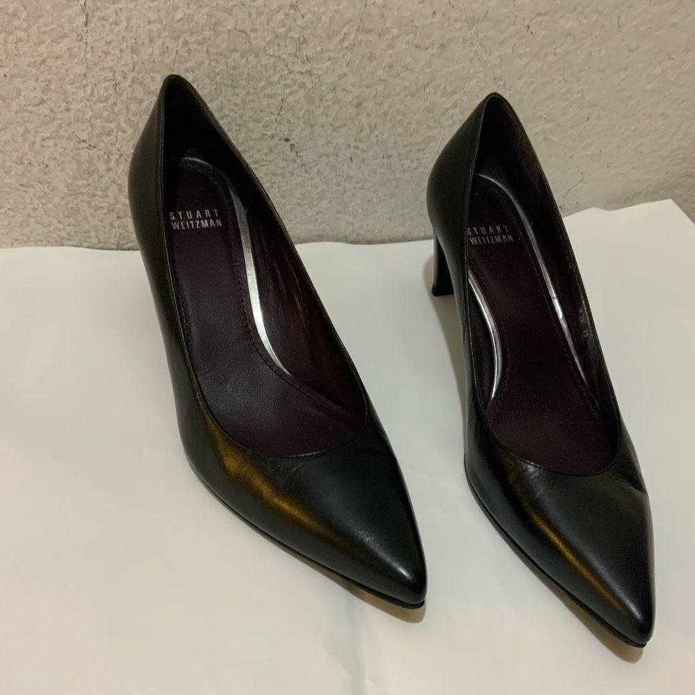 Stuart Weitzman Shoes Size 8.5 Heels 2.5”Leather Sole Made In Spain